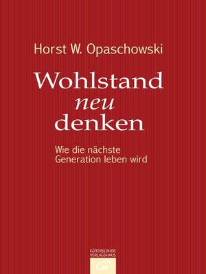 cover image of Wohlstand neu denken